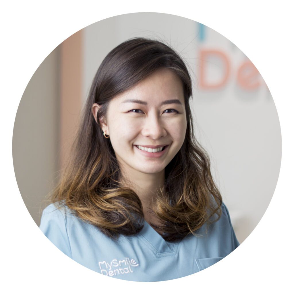 a profile shot of Dr Jody Hong, a dental surgeon at My Smile Dental, smiling